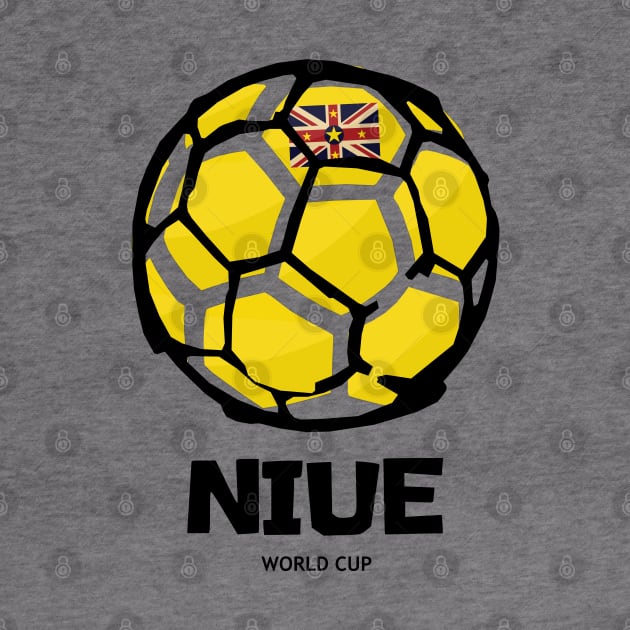 Niue Football Country Flag by KewaleeTee